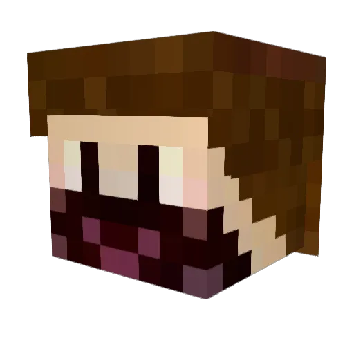 CrazTheGod Minecraft avatar head, 3D render