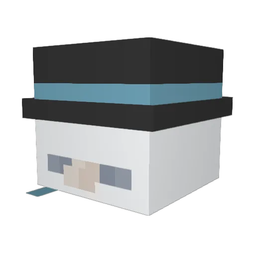 CrazedCat Minecraft avatar head, 3D render