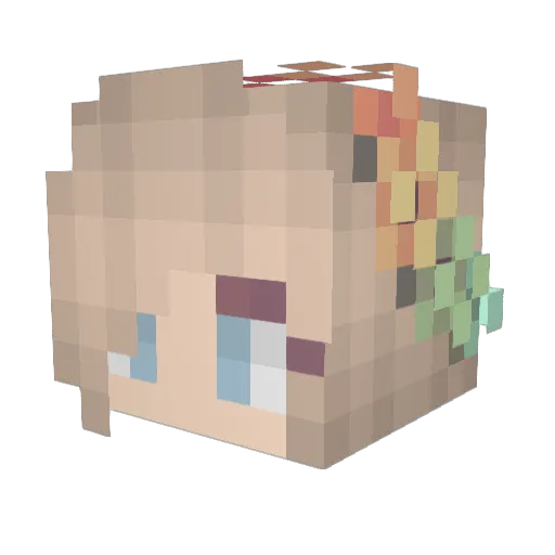 CrazedReaper16 Minecraft avatar head, 3D render