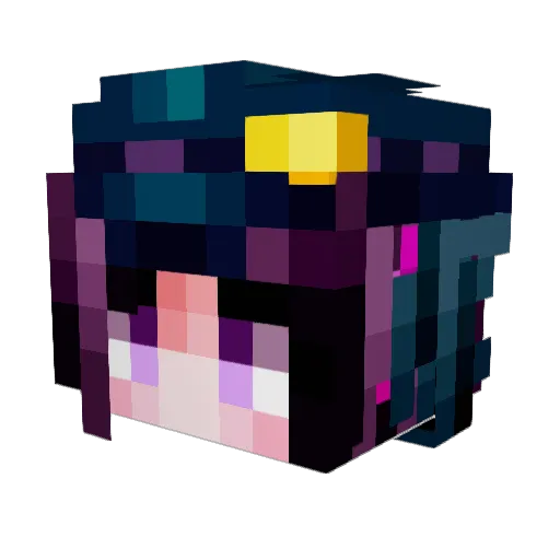 Craziman07 Minecraft avatar head, 3D render