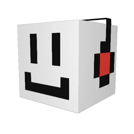 CraziumHydrate Minecraft avatar head, 3D render