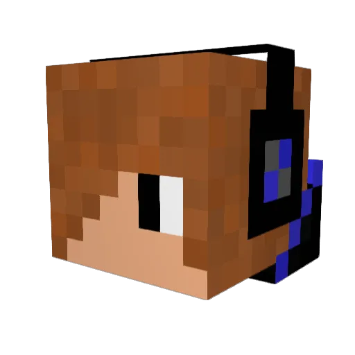 Crazy0Smith Minecraft avatar head, 3D render
