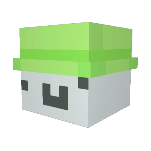 Crazy1026 Minecraft avatar head, 3D render