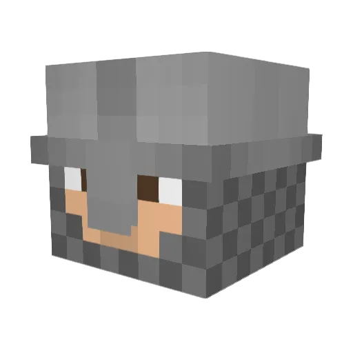Crazy8minion Minecraft avatar head, 3D render