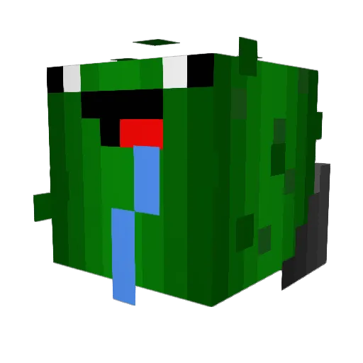 CrazyBazz Minecraft avatar head, 3D render
