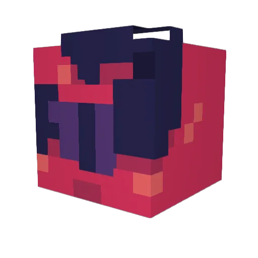 CrazyBoiBao Minecraft avatar head, 3D render
