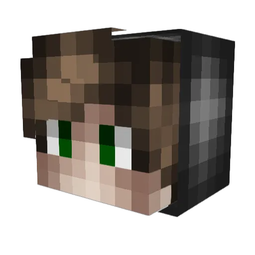 CrazyBoyOzan_YT Minecraft avatar head, 3D render