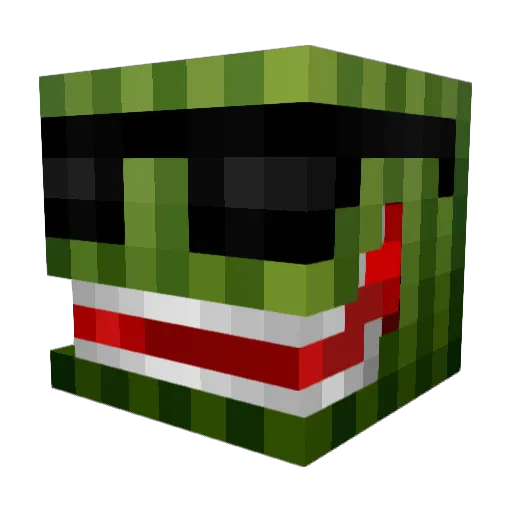 CrazyBrain26 Minecraft avatar head, 3D render
