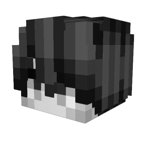 CrazyButter12 Minecraft avatar head, 3D render