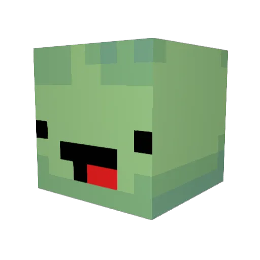 CrazyBuzzDog Minecraft avatar head, 3D render