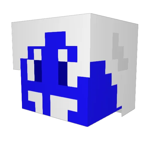 CrazyCat1500 Minecraft avatar head, 3D render