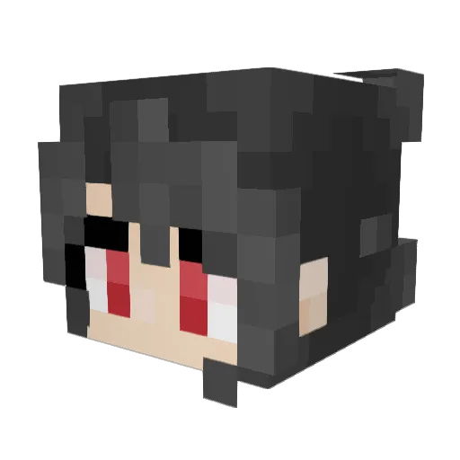 CrazyClubGaming Minecraft avatar head, 3D render