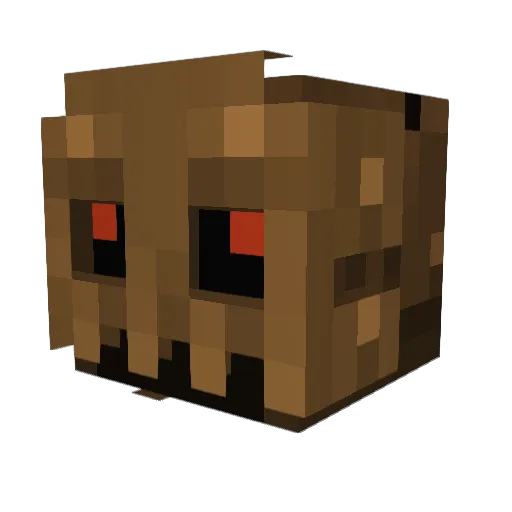 CrazyCrackers14 Minecraft avatar head, 3D render