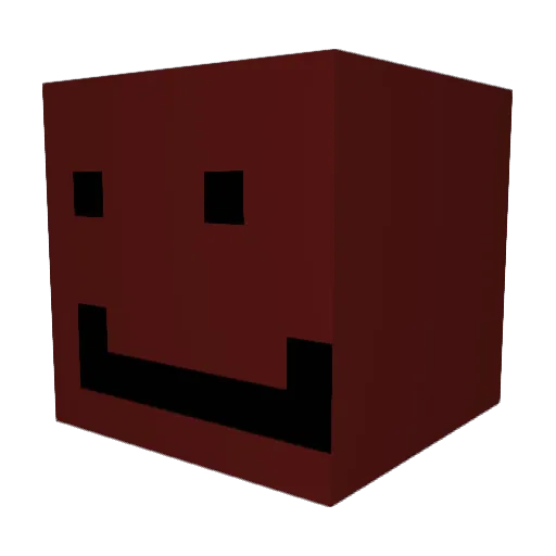 CrazyCraftYT Minecraft avatar head, 3D render