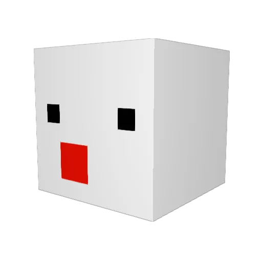 CrazyCrash555 Minecraft avatar head, 3D render