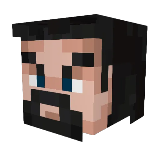 CrazyCreatureLP Minecraft avatar head, 3D render
