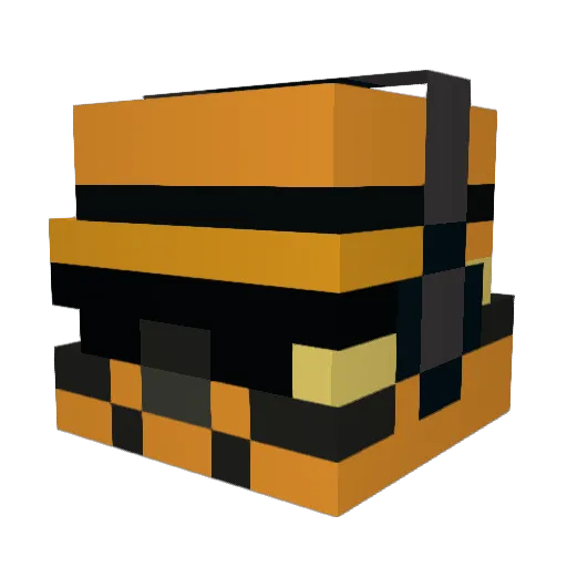 CrazyDarkJedi Minecraft avatar head, 3D render