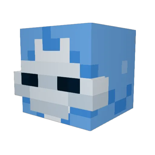 CrazyDarkLuigi Minecraft avatar head, 3D render