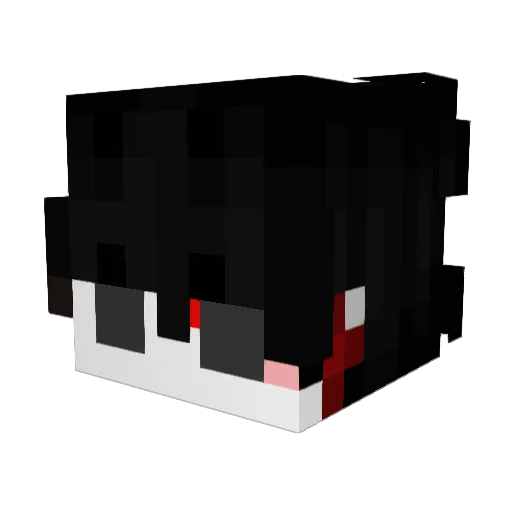 CrazyDear Minecraft avatar head, 3D render