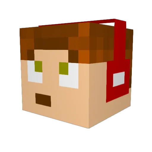 CrazyDeath_98 Minecraft avatar head, 3D render