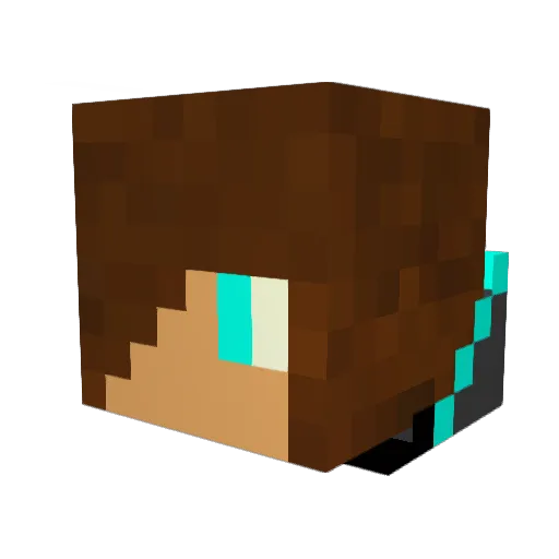 CrazyDrZenith Minecraft avatar head, 3D render