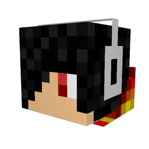CrazyDutchBoy Minecraft avatar head, 3D render