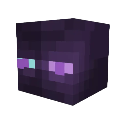 CrazyEnderWolf7 Minecraft avatar head, 3D render