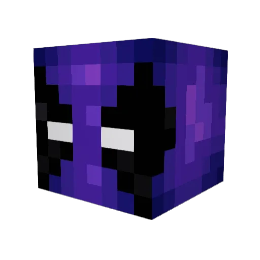 CrazyEndermon Minecraft avatar head, 3D render