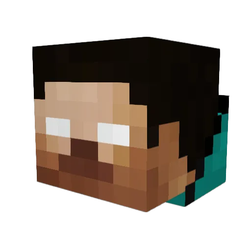 CrazyGamerz11 Minecraft avatar head, 3D render