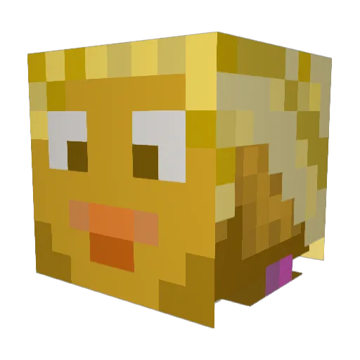 CrazyHispanic Minecraft avatar head, 3D render