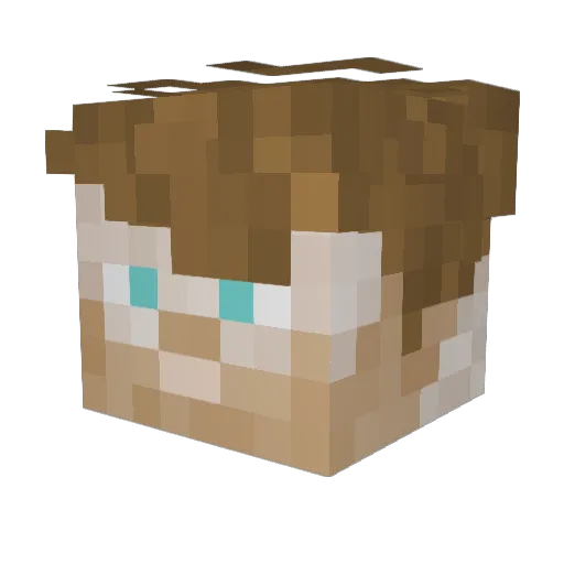 CrazyJimmy12HM Minecraft avatar head, 3D render