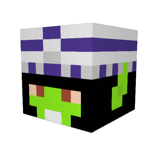 CrazyJo91 Minecraft avatar head, 3D render