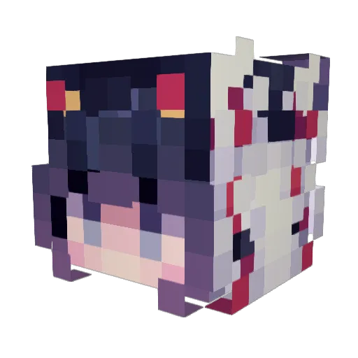 CrazyKJ2 Minecraft avatar head, 3D render