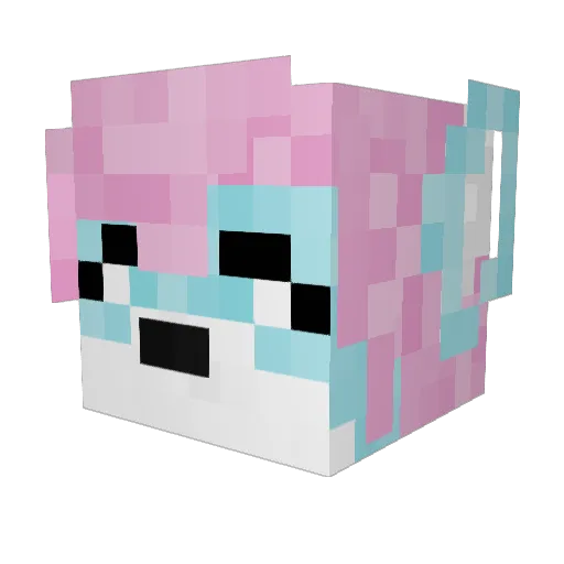 CrazyKacke44 Minecraft avatar head, 3D render