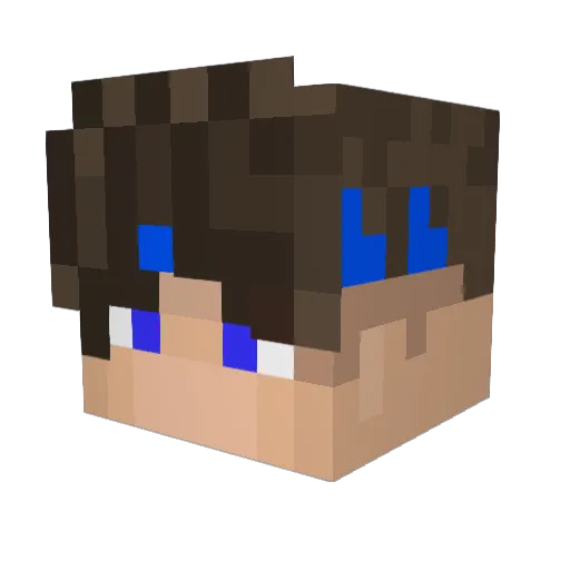 CrazyKaenguru11 Minecraft avatar head, 3D render