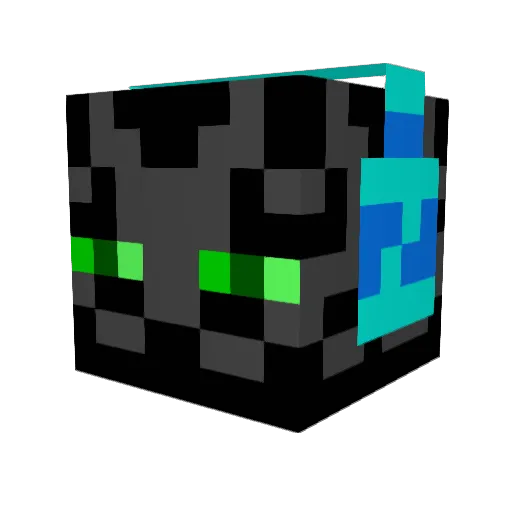 CrazyKittenn Minecraft avatar head, 3D render