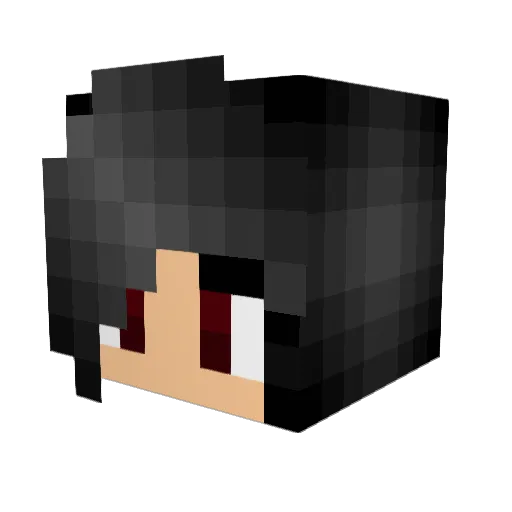CrazyKitty51 Minecraft avatar head, 3D render