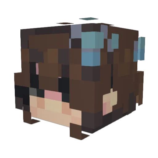 CrazyL315 Minecraft avatar head, 3D render