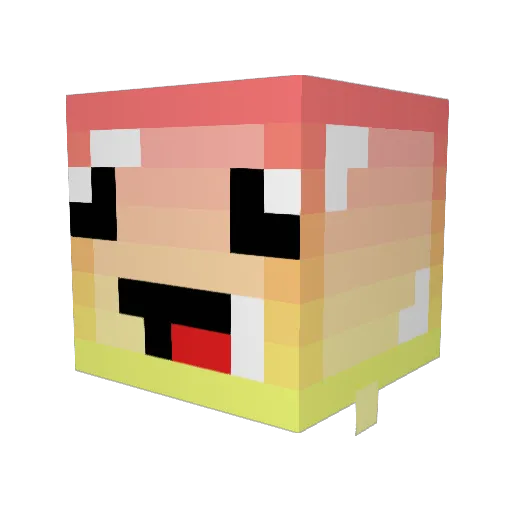 CrazyLea2010 Minecraft avatar head, 3D render