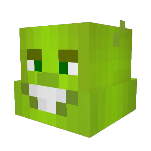 CrazyLionCrazy Minecraft avatar head, 3D render