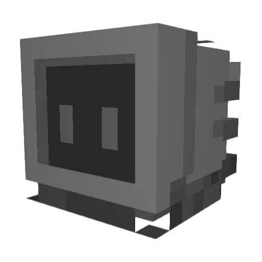 CrazyLiver Minecraft avatar head, 3D render
