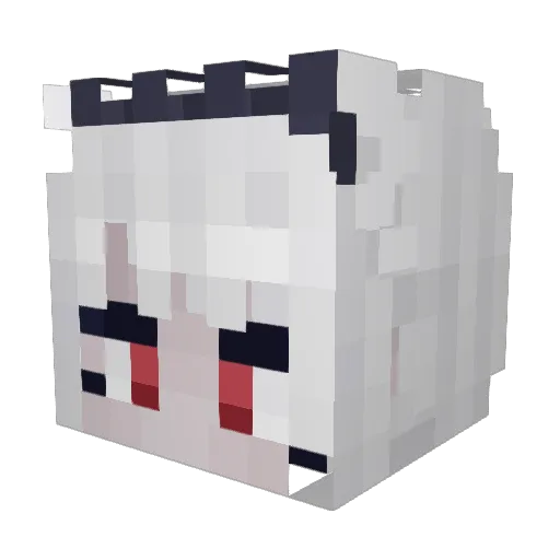 CrazyLix_ Minecraft avatar head, 3D render