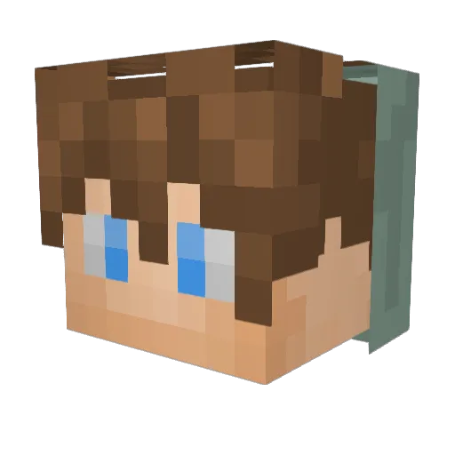 CrazyMan87 Minecraft avatar head, 3D render
