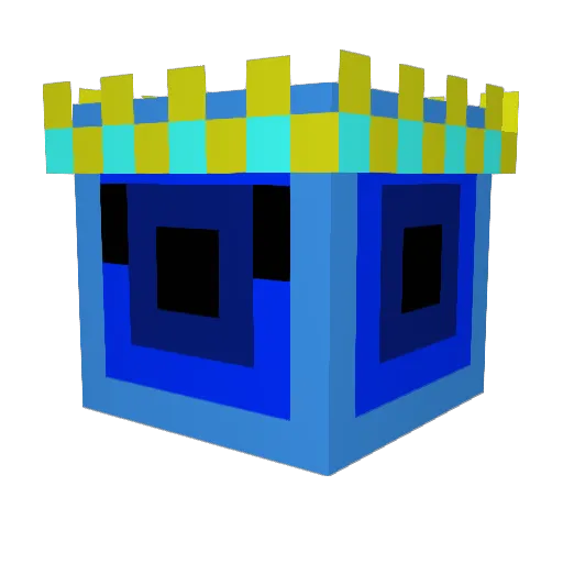 CrazyMan90 Minecraft avatar head, 3D render