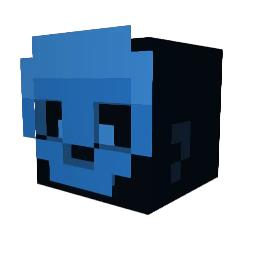 CrazyMercofUSA Minecraft avatar head, 3D render