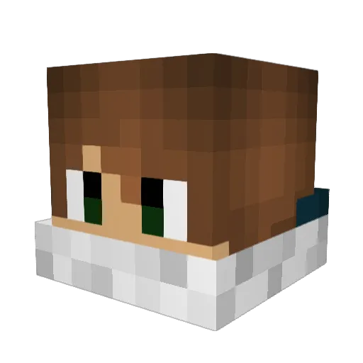 CrazyMiner012 Minecraft avatar head, 3D render