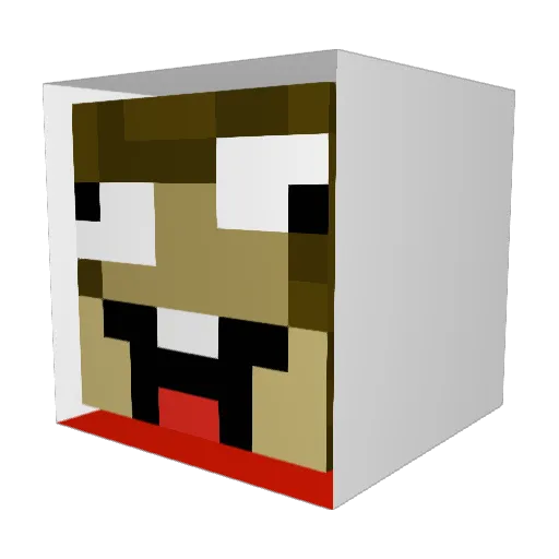 CrazyMunkeyAlt24 Minecraft avatar head, 3D render