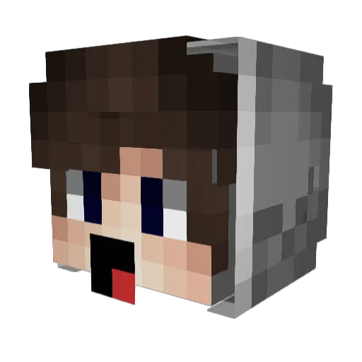 CrazyNorth89 Minecraft avatar head, 3D render