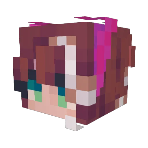 CrazyOreo123 Minecraft avatar head, 3D render