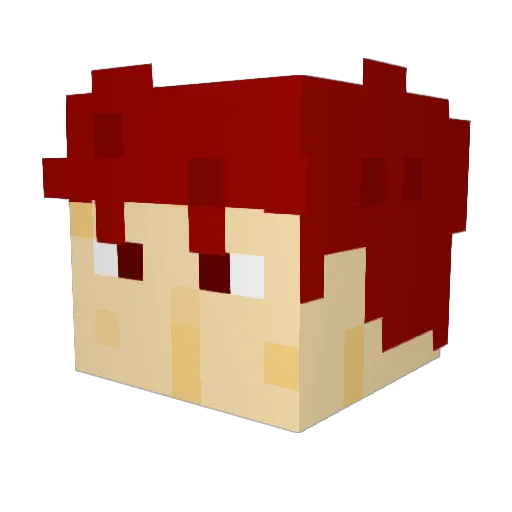 CrazyPanda223 Minecraft avatar head, 3D render